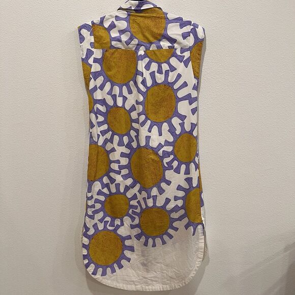 Anthropologie Maeve The Lillian Cap Sleeve Button-front Midi Dress Sz S Boho - Picture 6 of 8